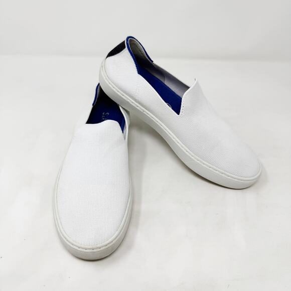 [Rothy's] Bright White The Original Slip-On Sneakers Washable Eco-Friendly Sz 7 - Picture 5 of 11